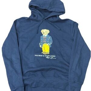 Polo Ralph Lauren Classics Bear Fleece Hoodie Navy Men's Medium